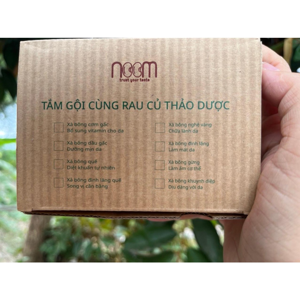Xà bông vị rau củ  Noom - bánh lẻ từng vị 50gr