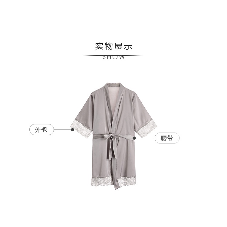 VN02 - ÁO CHOÀNG NGỦ VIỀN REN