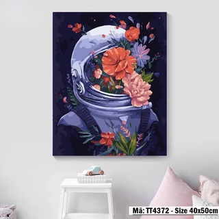 Tranh số hoá, tranh tô màu theo số khung dày 2,5x4050cm