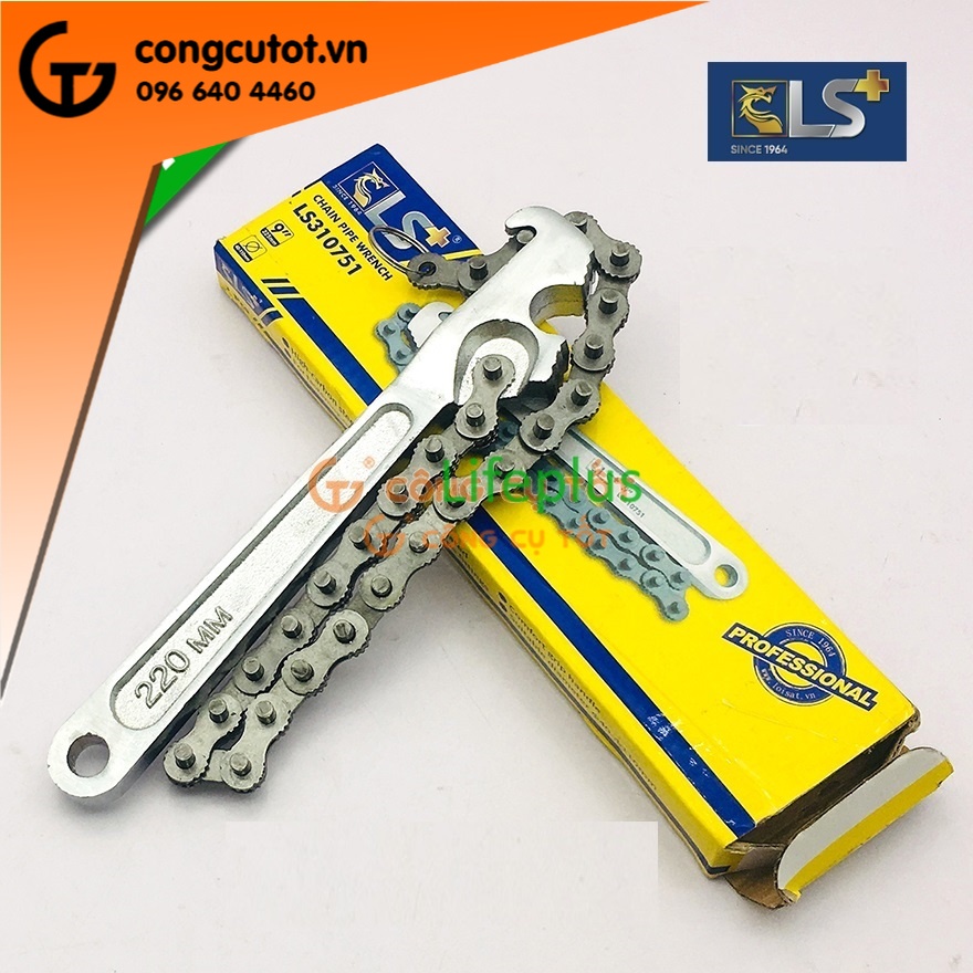 Cờ lê xích  LS+ thép cacbon cao cấp