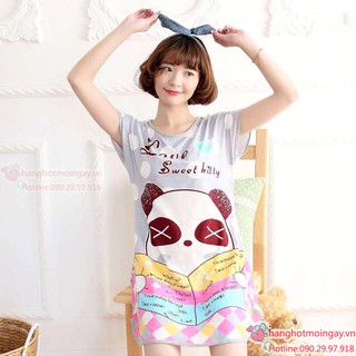 Đầm ngủ gấu trúc siêu dễ thương  DN43
