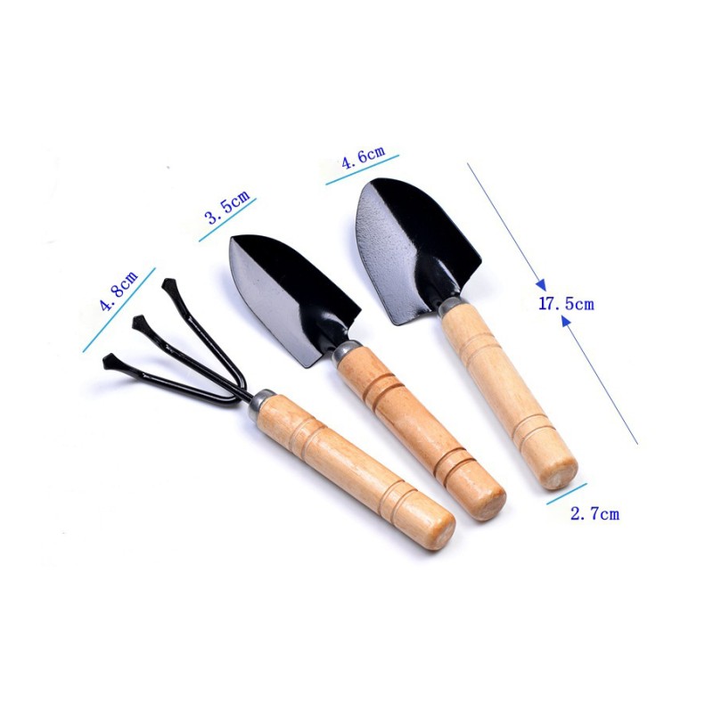 Set 3 Dụng Cụ Làm Vườn Nhỏ Gọn Tiện Lợi