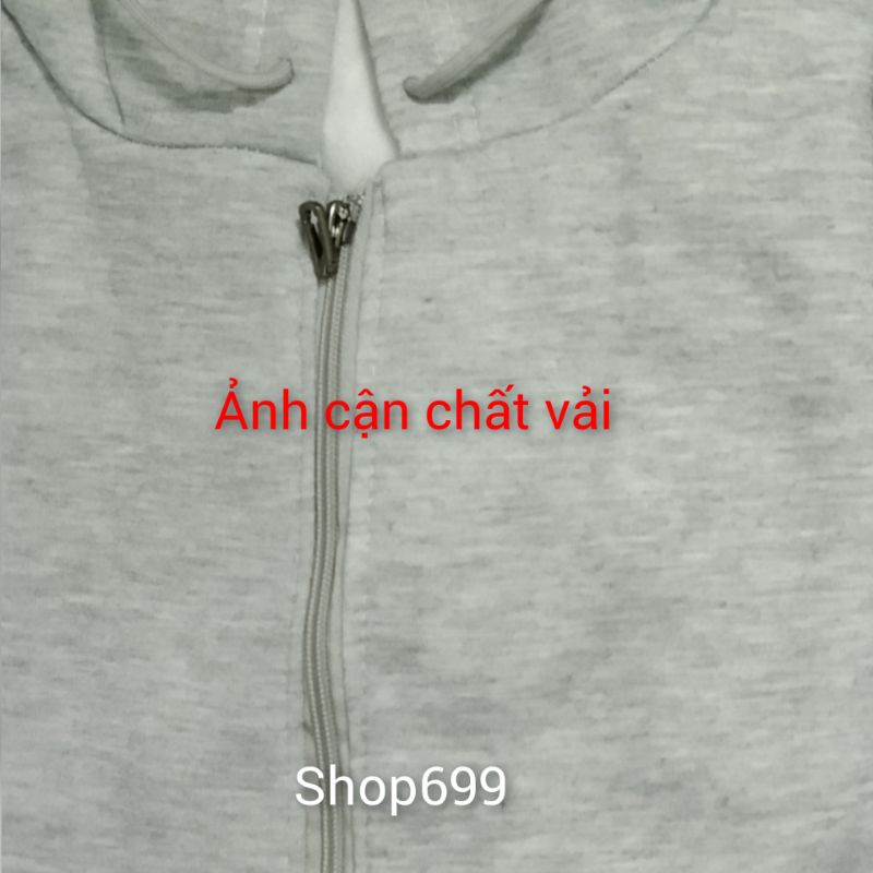 Áo khoác nỉ hoodie lót lông nỉ thời trang hàng Quảng Châu