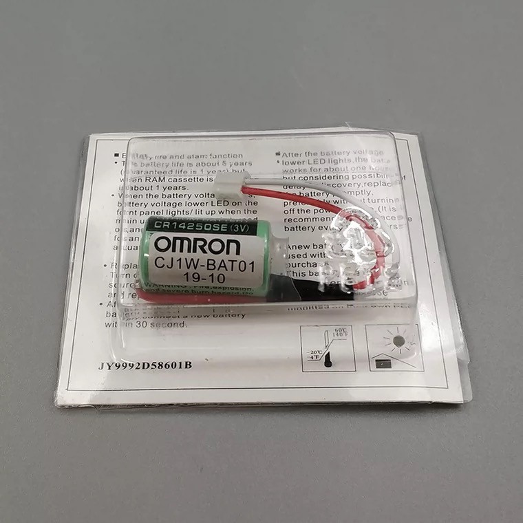 Pin nuôi nguồn Omron CJ1W-BAT01 CP1W CP1H CP1L Sanyo CR14250SE-R 3V