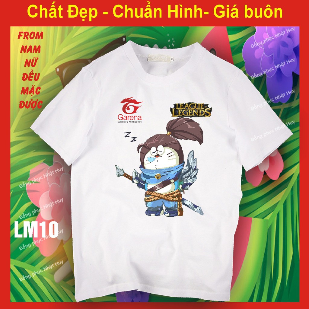 áo thun game Liên minh huyền thoại lol LM1, chất đẹp, bao đổi trả,phông, yasuo, teamo,leesin, tôn ngộ không