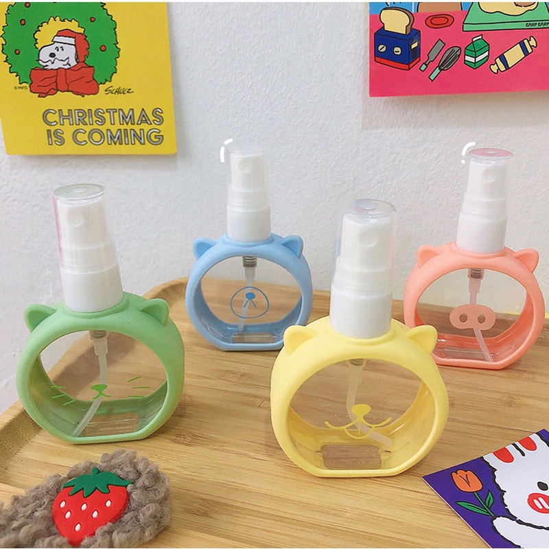 Chai Tròn 50ML Dạng Phun Sương Dùng Đựng Nước Rửa Tay, Nước Hoa, Dưỡng Ẩm Đa Năng