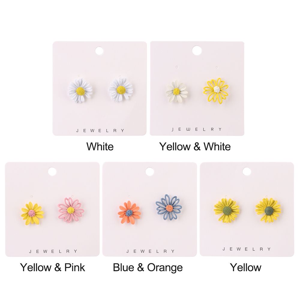 Bông Tai Hình Hoa Cúc Nhỏ Dễ Thương Phong Cách Hàn Quốc Cho Nữ