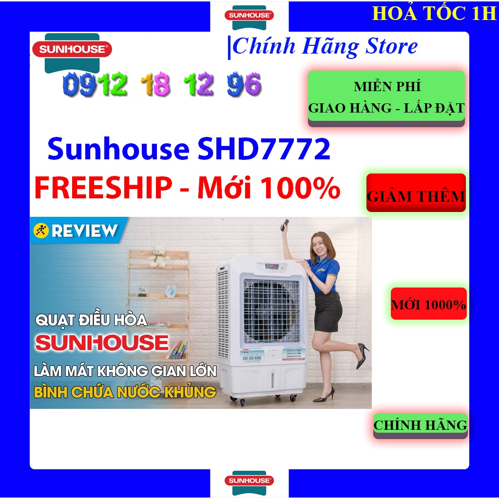Máy Làm Mát Không Khí Sunhouse SHD7772