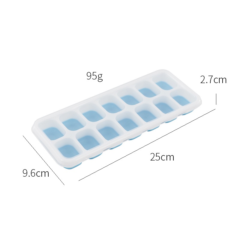 Khay làm đá bằng silicon Living C , khuôn làm đá thông minh 10 ô bằng silicon dễ dàng lấy đá _KDA