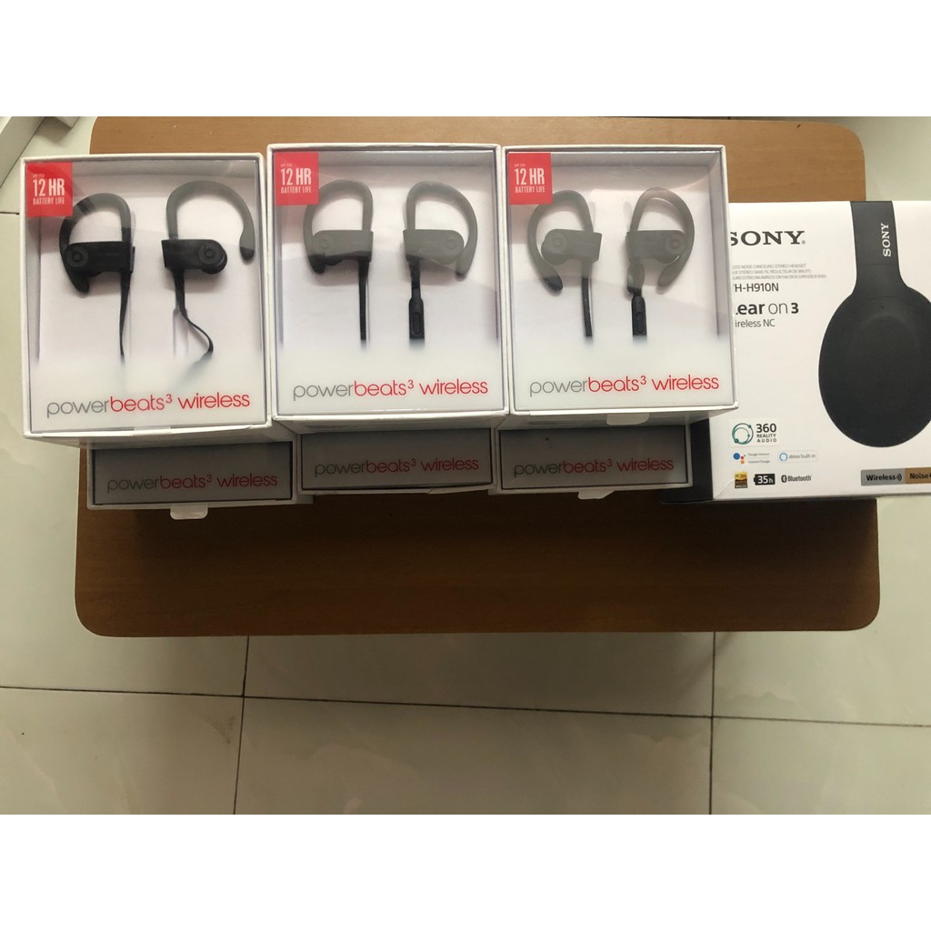 Tai Nghe Không Dây Beats Powerbeats 3 Wireless (bản màu đen) - CHÍNH HÃNG.