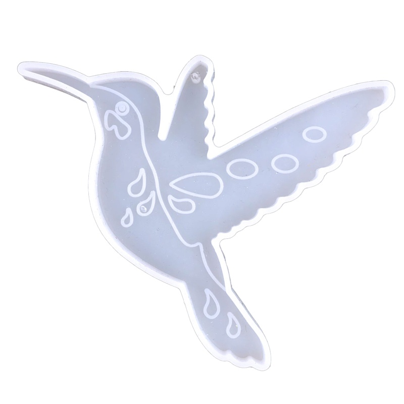 Khuôn Silicone Làm Móc Khóa Thủ Công Hình Chú Chim Ruồi Độc Đáo