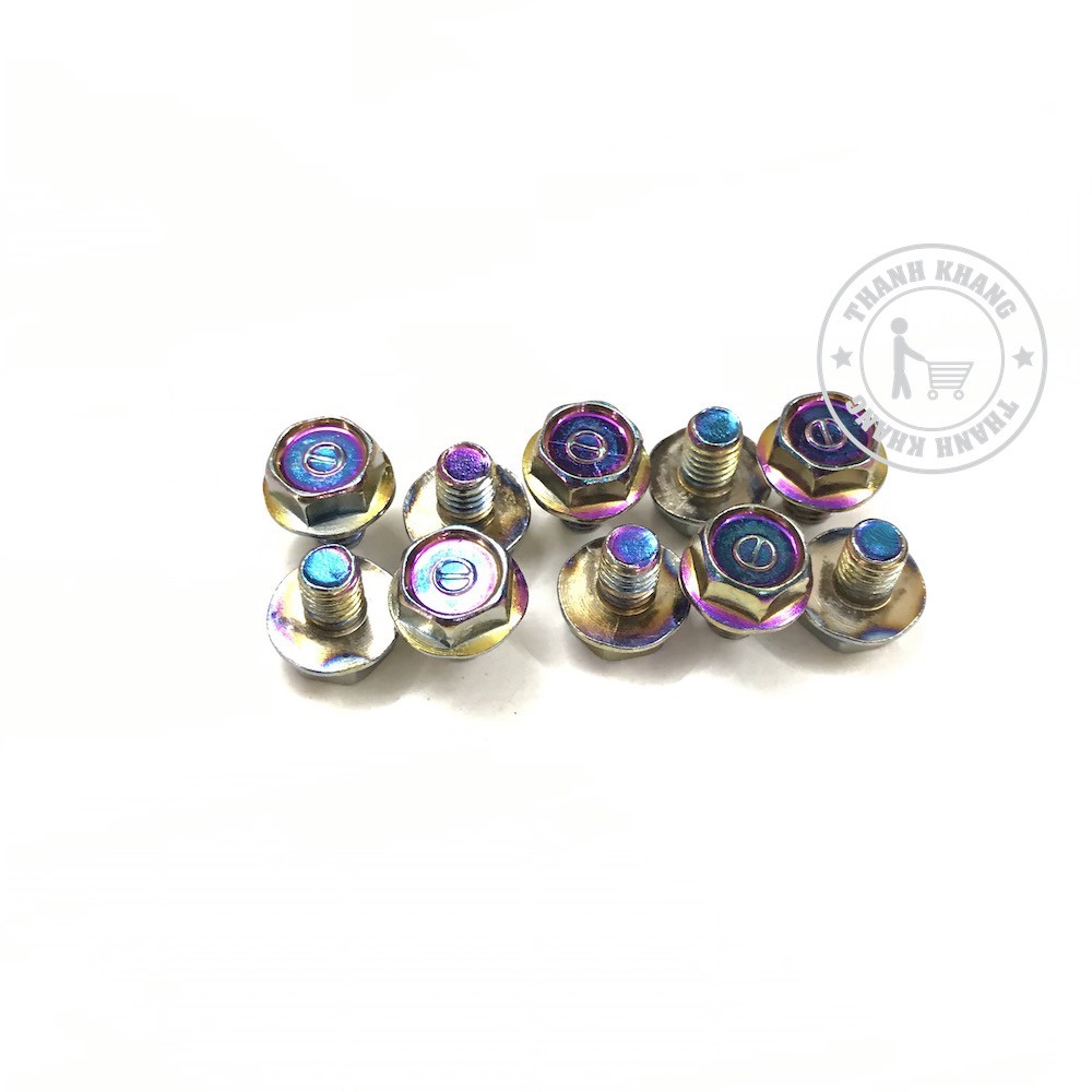 Bộ 10 con ốc 6ly1 7 màu gắn carte thanh khang 022000040