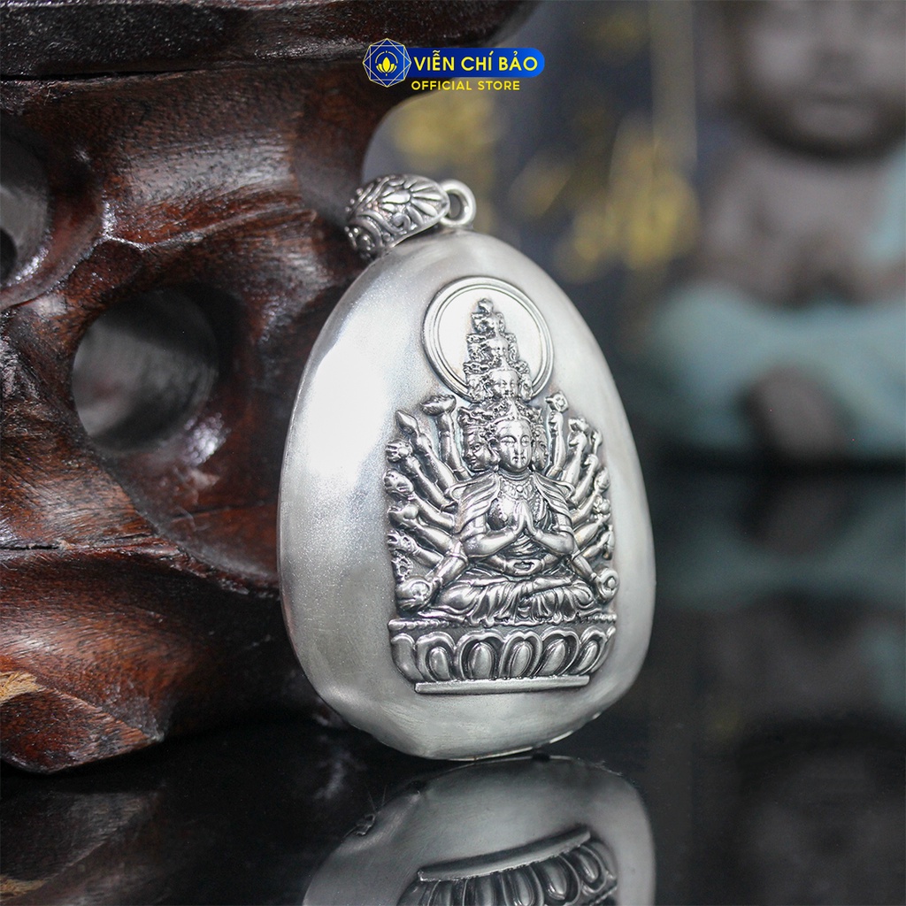 Mặt dây chuyền bạc nam phật bản mệnh chất liệu bạc Thái 925 thời trang phụ kiện trang sức Viễn Chí Bảo M100329 M100327