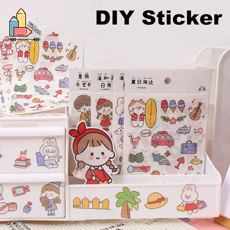 Miếng Dán Trang Trí Điện Thoại Họa Tiết Dễ Thương Diy