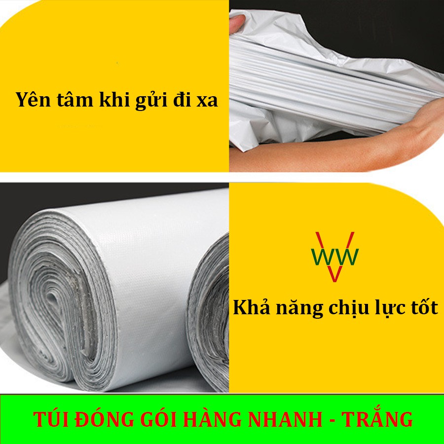 [GIÁ CỰC RẺ] [TRẮNG 25x35cm] (100 túi = 1 cuộn) - Túi đóng hàng, Túi chuyển phát nhanh siêu TIẾT KIỆM