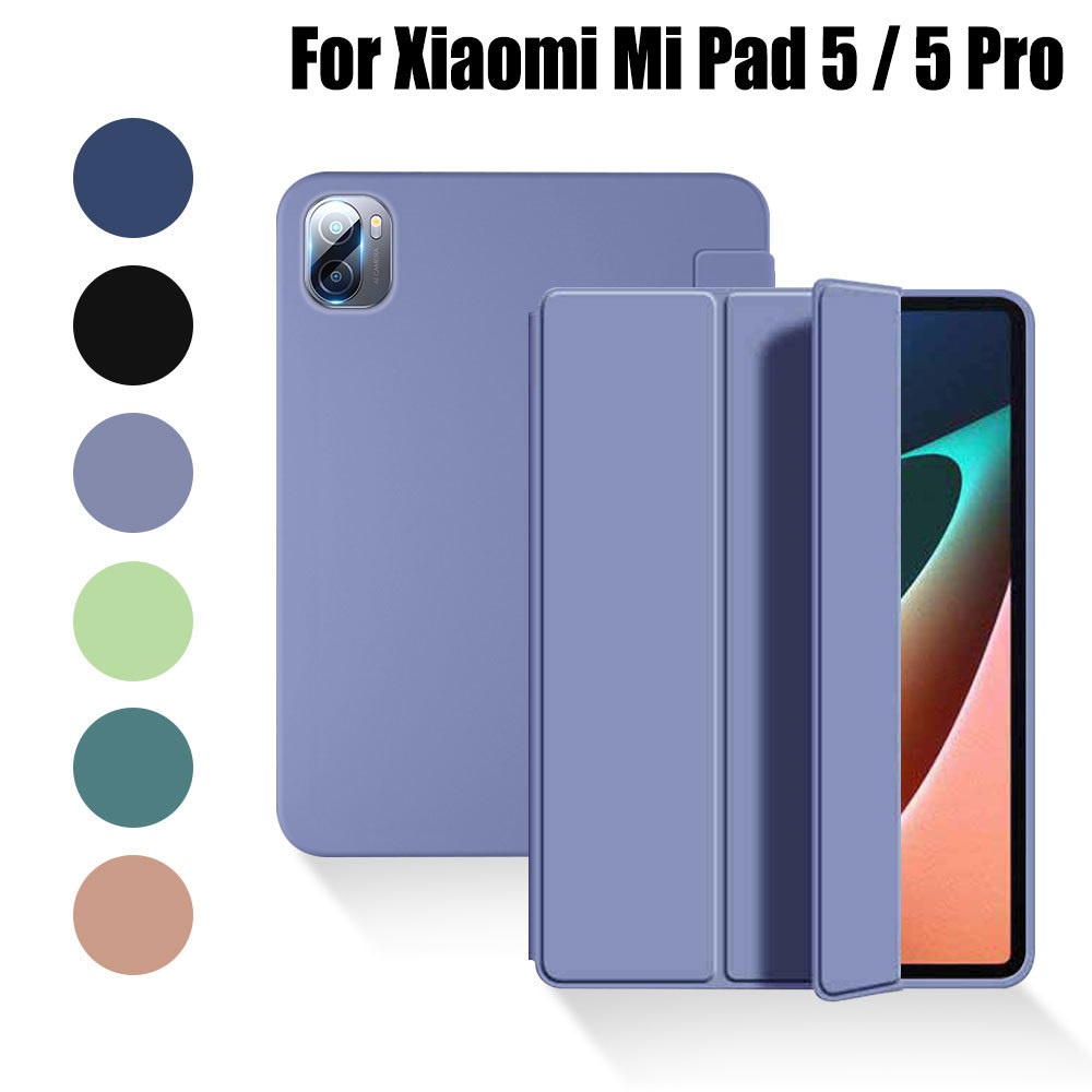 Ốp Máy Tính Bảng Silicon Mỏng Có Giá Đỡ Nam Châm Cho Xiaomi Mi Pad 5 Pro MiPad 5 11‘’