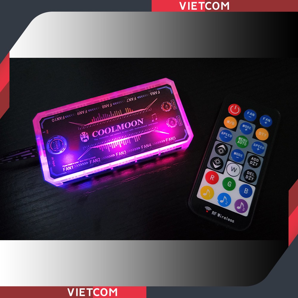 Bộ Hub Coolmoon Sync Main + Remote - Đồng bộ với bo mạch chủ và nháy theo nhạc | WebRaoVat - webraovat.net.vn