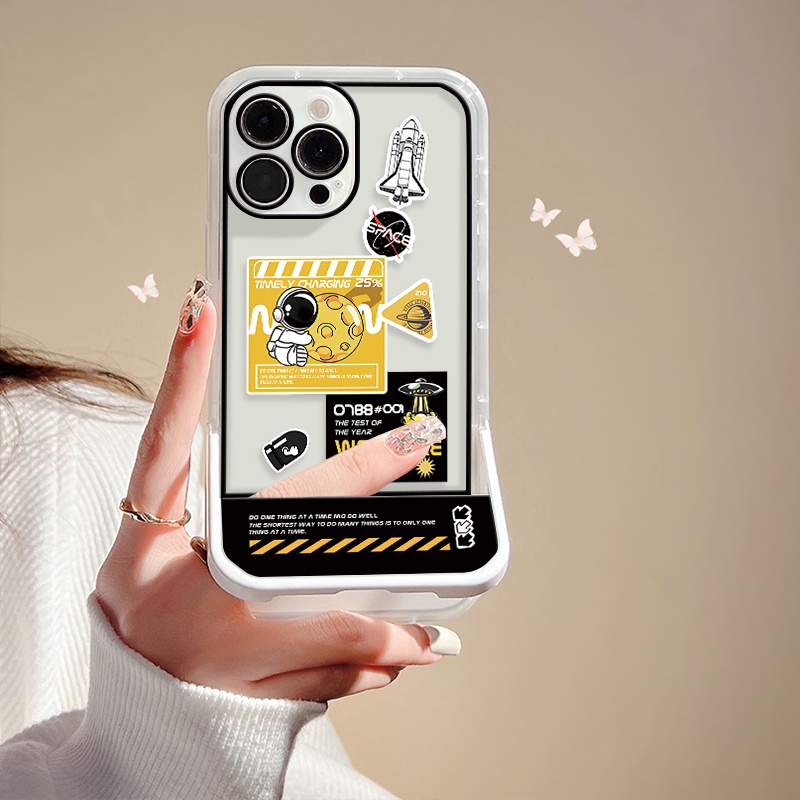Ốp Điện Thoại TPU Chống Sốc / Rơi Vỡ In Hình Phi Hành Gia Cho IPhone 13 11 12 Pro MAX 8 7 Plus 6 6S Plus X XS MAX XR SE 2020