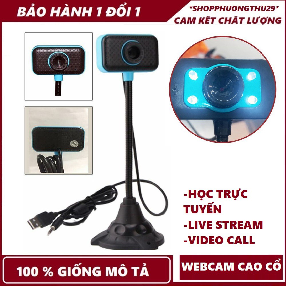 Webcam cao cổ,Webcam máy tính,có mic-Phù hợp học online-live-videocall | BigBuy360 - bigbuy360.vn