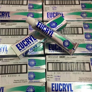 ✅ (CHÍNH HÃNG) Kem đánh răng Anh Eucryl Freshmint Toothpaste 62g