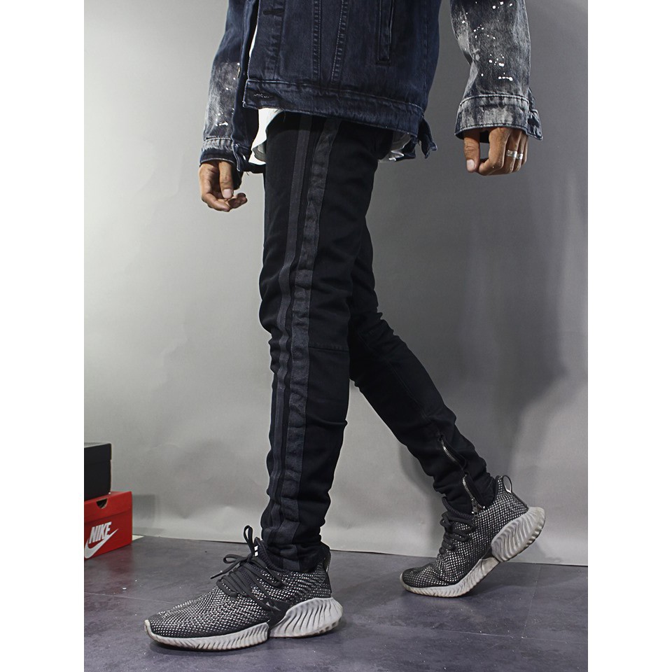 QUẦN JEANS PACSUN 2 LINE [SIDE DOUSTRIPE]