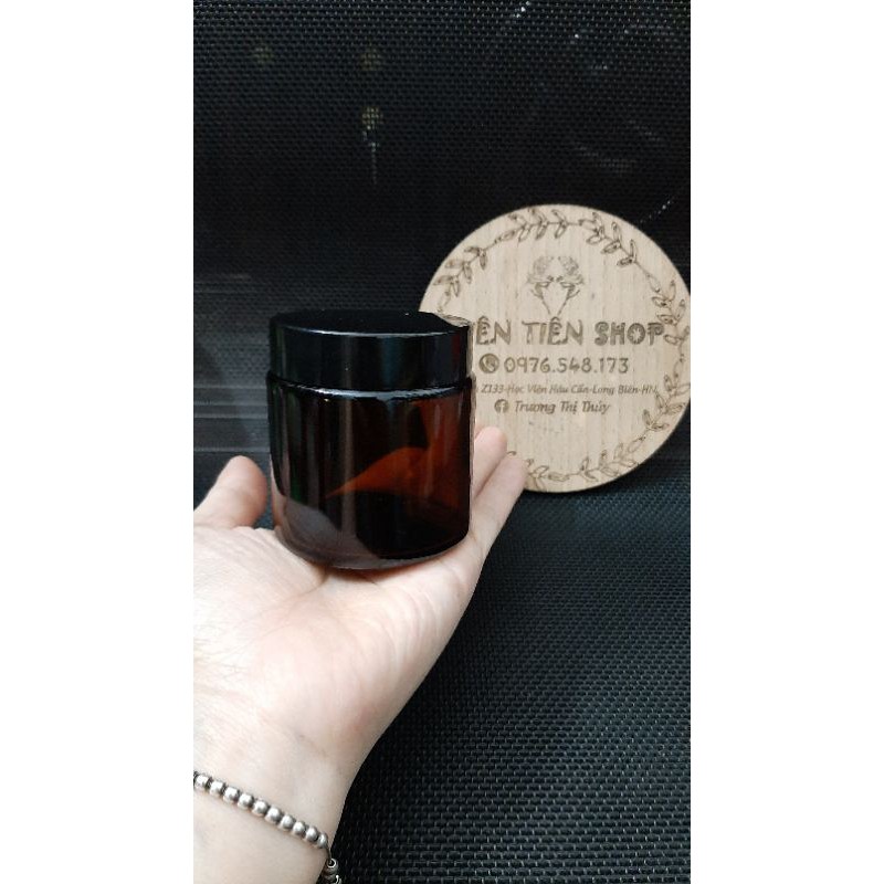 Hũ thủy tinh nâu 100ml