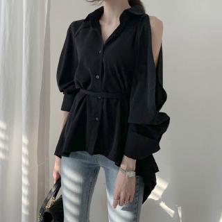Áo sơ mi hở lưng cột dây thời trang cho nữ