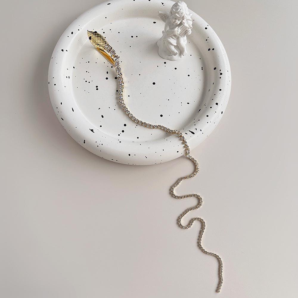 Trâm Cài Tóc VANES1 Họa Tiết Da Rắn Phong Cách Vintage Thanh Lịch Cho Nữ