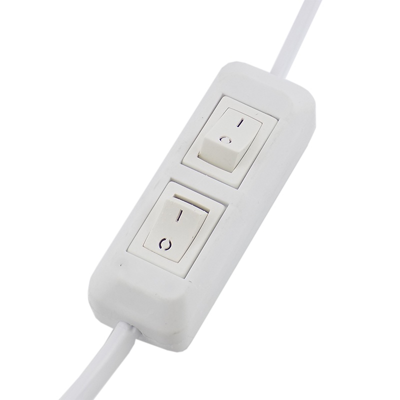 Đuôi Đèn LED E27 Hai Đầu Kẹp Linh Hoạt Xoay 360 Độ Có Công Tắc Mở Rộng Cho Đèn Trồng Cây