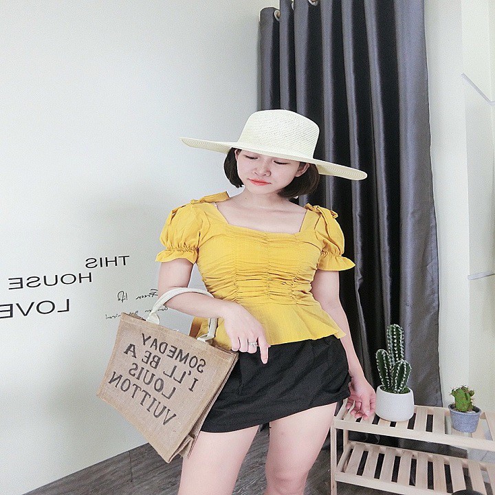 Áo sơ mi nữFREE SHIP Áo sơ mi nữ trẻ trung xinh đẹp - Áo sơ mi nữ cách điệu siêu xinh