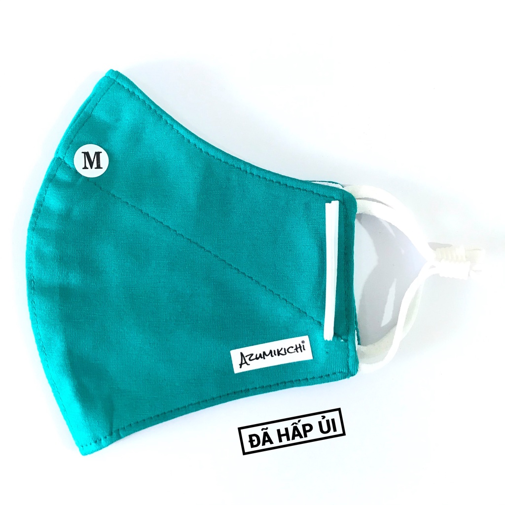 [Mua 4 tặng 1] Khẩu trang vải thời trang chính hãng Azumikichi, chuẩn Đức, màu xanh lý | BigBuy360 - bigbuy360.vn