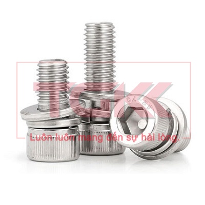 Bulong LGC liền vênh phẳng inox 304 M6