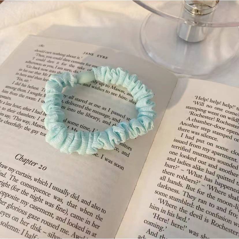 Dây buộc tóc màu trơn dễ thương dành cho nữ