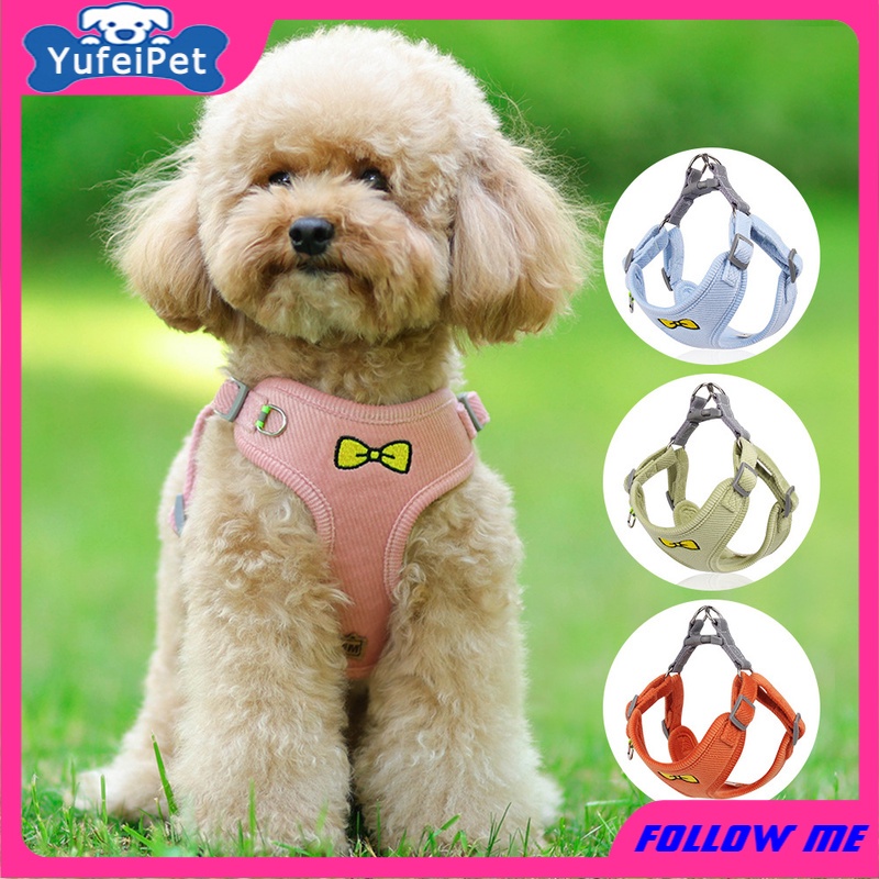 Dây Dắt Thú Cưng Đi Dạo Bằng Vải Nhung Thêu Hình Trái Tim Kích Thước Nhỏ Và Vừa