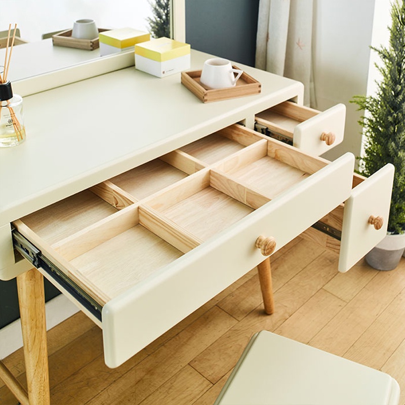 Bộ bàn trang điểm Rora - Ivory IBIE gỗ cao su