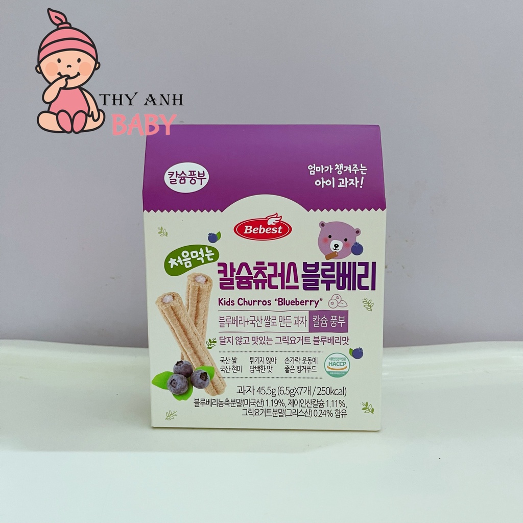Bánh Quế Canxi Ăn Dặm Bebest Hàn Quốc Cho Bé