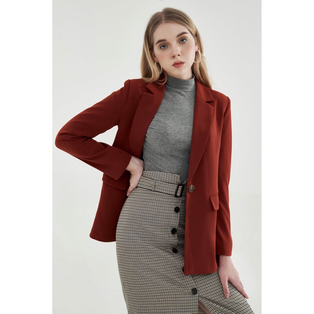 [Mã FASHION10KP giảm 10K đơn 50K] Chân váy midi A khuy bọc karo vintage 0CV2026 ADORE DRESS | BigBuy360 - bigbuy360.vn