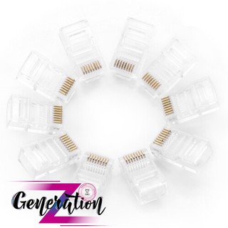 Đầu bấm mạng rj45 cat5e chân đồng mạ vàng ugreen 20331 - bịch 50psc
