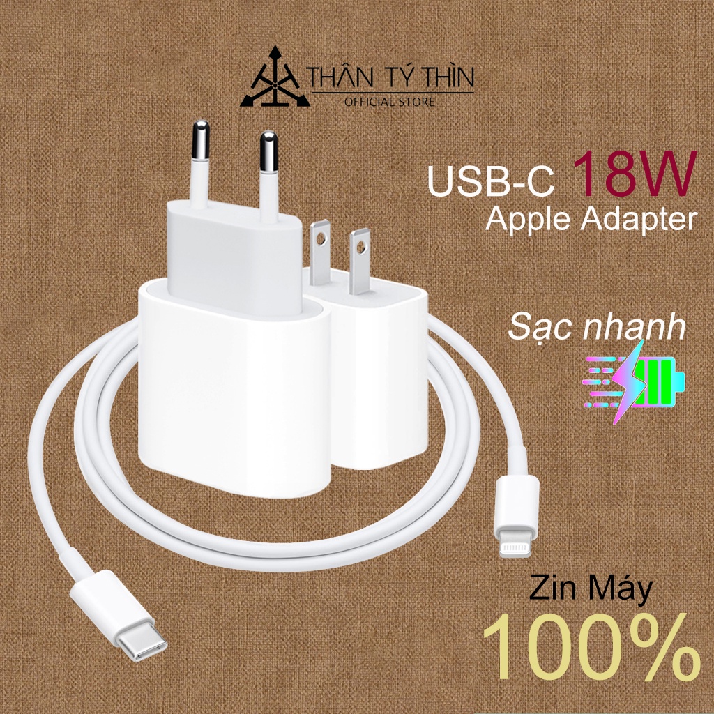 Củ sạc nhanh iPhone/iPad USB-C 18W Chính Hãng - Sạc Nhanh iPhone 11 Pro Max