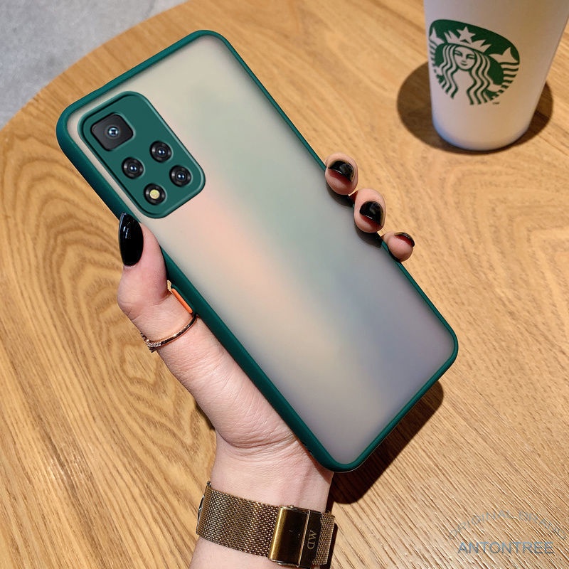 Ốp Điện Thoại Mềm Nhám Trong Suốt Màu Kẹo Có Viền Bảo Vệ Camera Cho Xiaomi Redmi Note 11 Pro 11s 5G