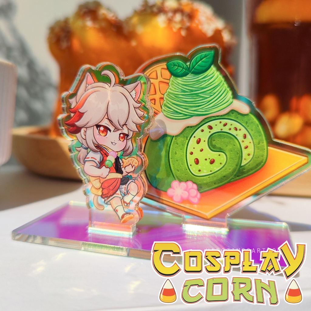 Tượng mica standee Genshin Impact dễ thương nhiều nhân vật game Hutao, Zhongli, Venti,.....