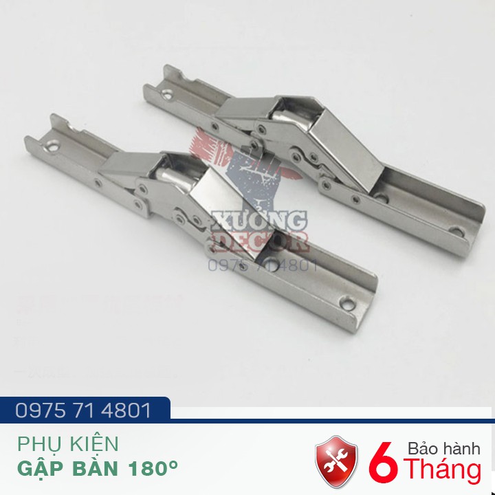 Phụ kiện bản lề bàn gập đơn mở 180 độ thủy lực- Bộ 2 chiếc | BigBuy360 - bigbuy360.vn