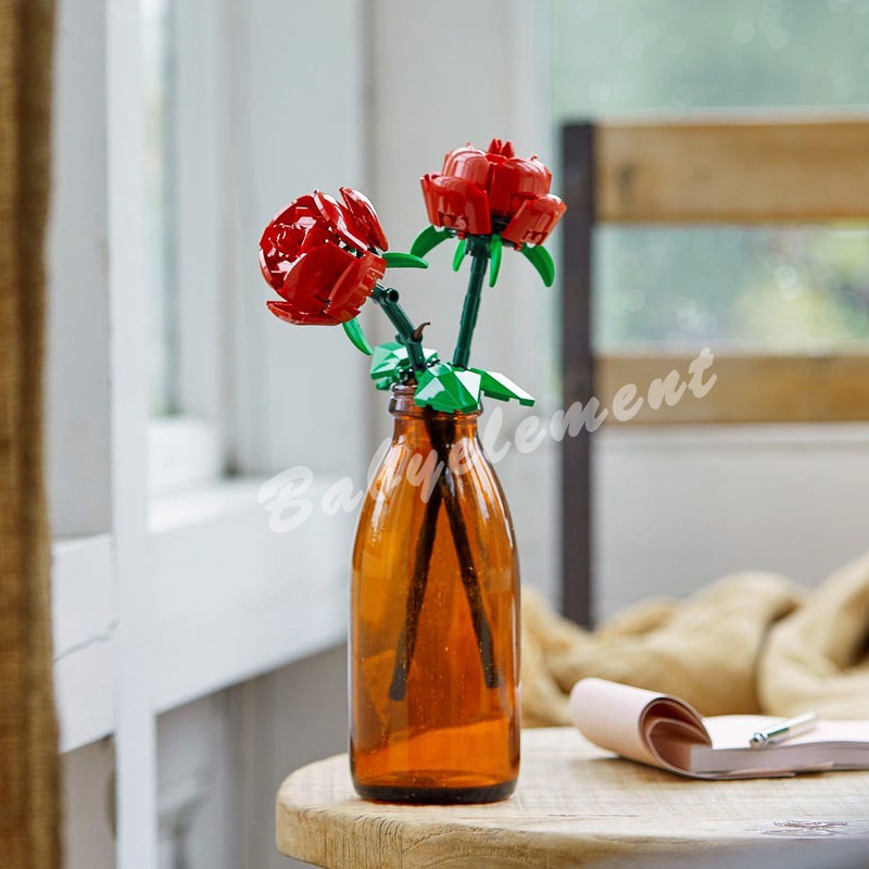 Bộ Đồ Chơi Lắp Ráp Mô Hình Bó Hoa Hồng Lãng Mạn Cho Bé