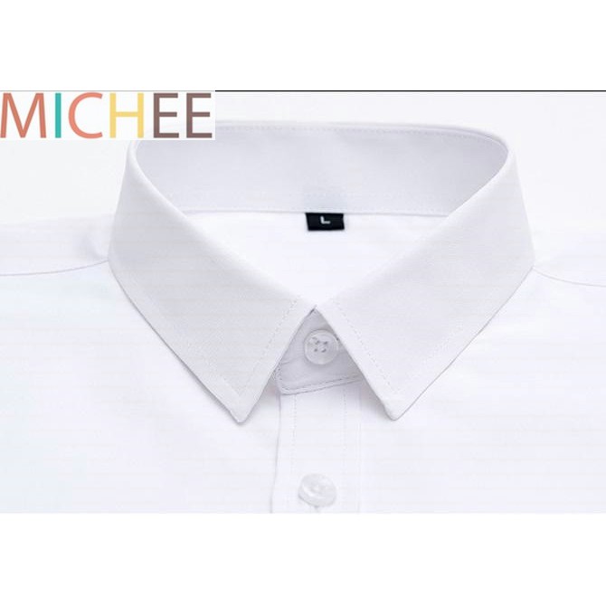 Áo Sơ Mi Nam  Dài Tay Trắng Trơn Cổ Bẻ Thời Trang MC Hàng Xưởng Tận Gốc Mẫu Trắng Tinh Cá Tính (44 - 72KG) | BigBuy360 - bigbuy360.vn