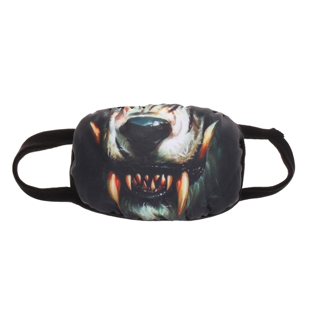 Khẩu trang haloween 3d in hình vui nhộn Khẩu Trang hài hước sáng tạo biểu hiện cá tính khẩu trang bông chống bụi