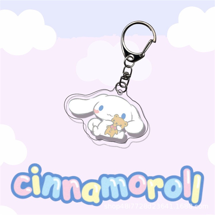 Móc Khóa Hai Mặt Hình Nhân Vật Hoạt Hình Cinnamon Kulomi Melody YB2 Bằng Acrylic Dễ Thương