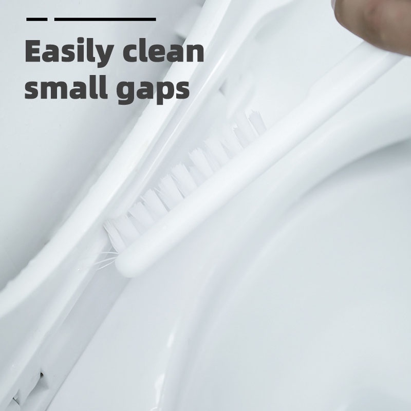 Bộ 2 Cọ Vệ Sinh Toilet Đầu Phẳng Bằng Silicon Mềm Linh Hoạt
