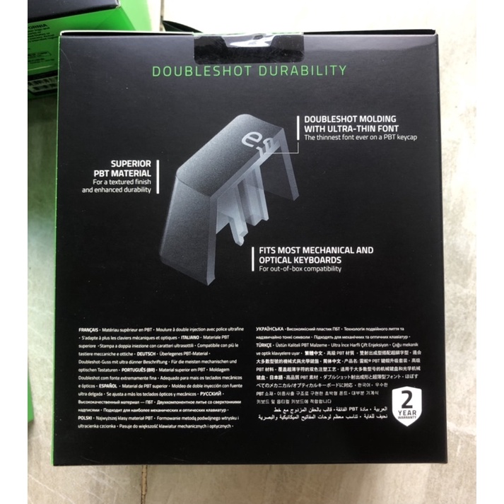 Bộ nút bàn phím cơ Razer PBT Keycap Upgrade Set - Hàng chính hãng