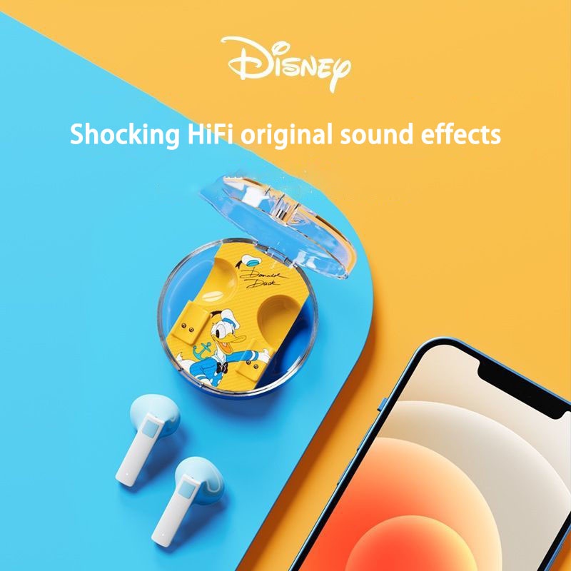 Tai nghe Bluetooth Disney LK11 2022 Cô gái nhỏ mới Phim hoạt hình dễ thương Tai nghe chất lượng âm thanh HIFI