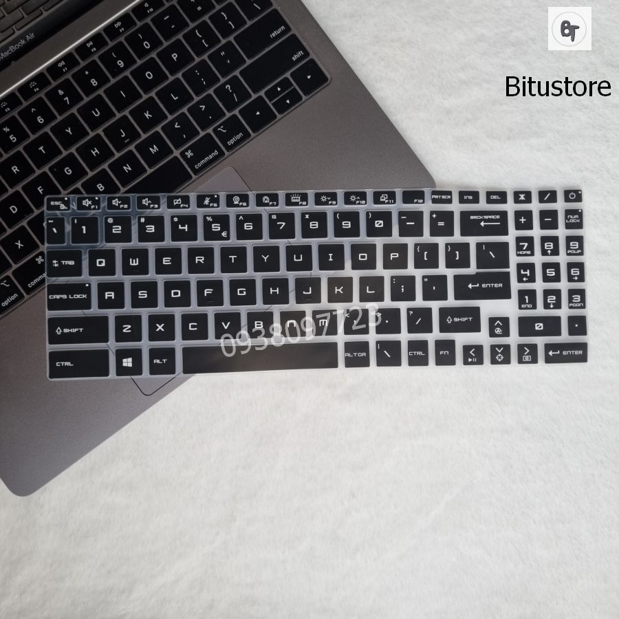 Ốp bàn phím laptop MSI 15 inch type 3 - Kiểu ôm phím